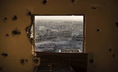 Vista de Mosul tras la toma de la ciudad, el pasado 11 de julio.