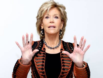 Jane Fonda durante la promoción de la película 'Youth'.