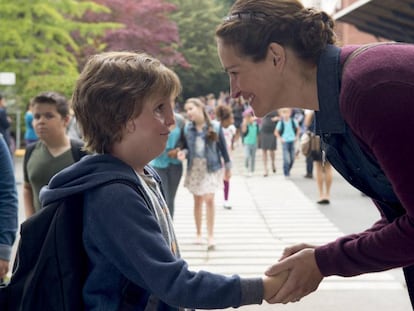 Jacob Tremblay e Julia Roberts em ‘Extraordinário’