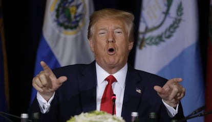 Donald Trump fala em reunião multilateral durante a assembleia da ONU.