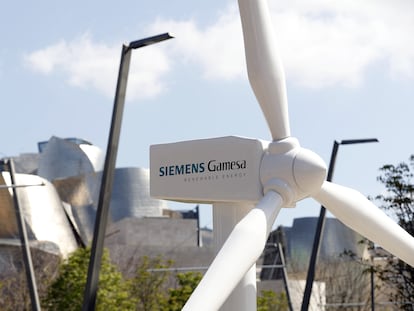 Aerogenerador de Siemens Gamesa, en Bilbao.