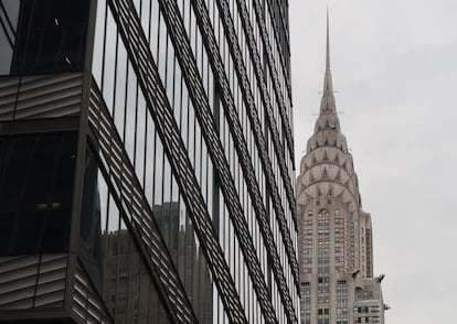 Edificio Chrysler, al fondo, de Nueva York.