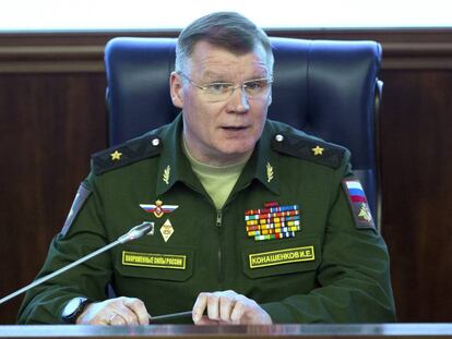 Igor Konashenkov, portavoz del Ministerio de Defensa ruso.