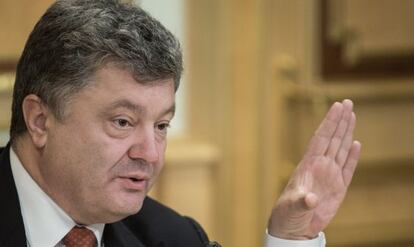 Petro Poroshenko durante una entrevista en Kiev (Ucrania), el 16 de septiembre de 2015.