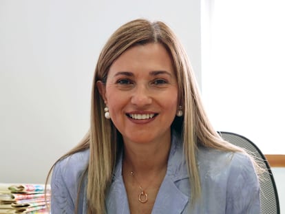 María Victoria Mateos, galardonada como mejor investigadora clínica en mieloma del mundo, en una imagen de junio de 2021.