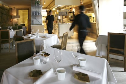 Comedor del restaurante Casa Marcelo (Santiago de Compostela), de una estrella Michelin.