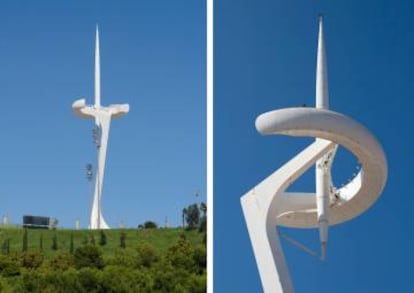 Presumptuosa i capritxosa, la torre de comunicacions de Montjuïc va ser l'alternativa que Barcelona va oferir a Santiago Calatrava, que va ser vençut per Foster en el concurs per a la torre de Collserola.