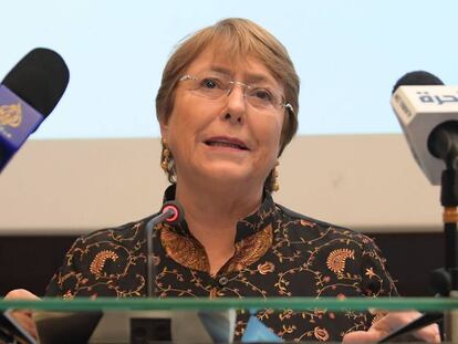 La Alta Comisionada para Derechos Humanos de la ONU, Michelle Bachelet.