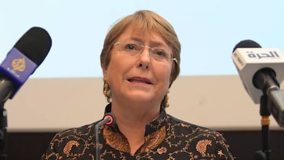La Alta Comisionada para Derechos Humanos de la ONU, Michelle Bachelet.
