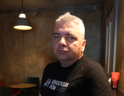 Maksim Butkevich, el sábado pasado en una cafetería de Kiev.