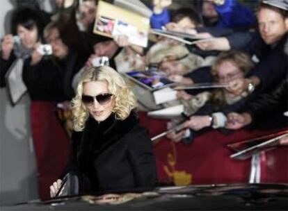 Madonna a su llegada al Festival Internacional de Cine de Berlín.