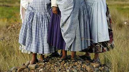 Grupo de mujeres en Keluyo (Bolivia).
