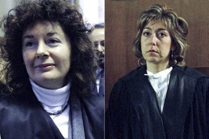 Las magistradas Orsola de Cristofaro (izquierda) y Carmen D&#39;Elia, dos de las tres integrantes del tribunal que juzgará a Berlusconi.
