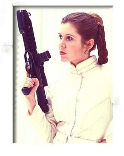 Carrie Fisher como Princesa Leia.