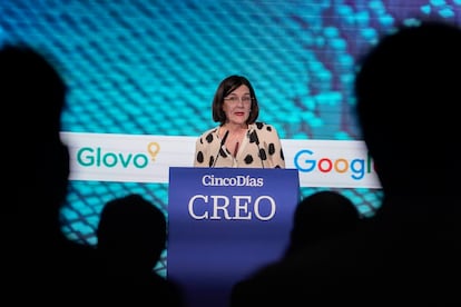 Cani Fernández, presidenta de la Comisión Nacional de los Mercados y la Competencia (CNMC) interviene en el encuentro de Creo 2025.