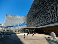 La fachada de la Comisión Europea.