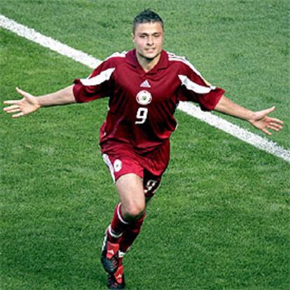 Verpakovskis celebra su gol ante la República Checa.