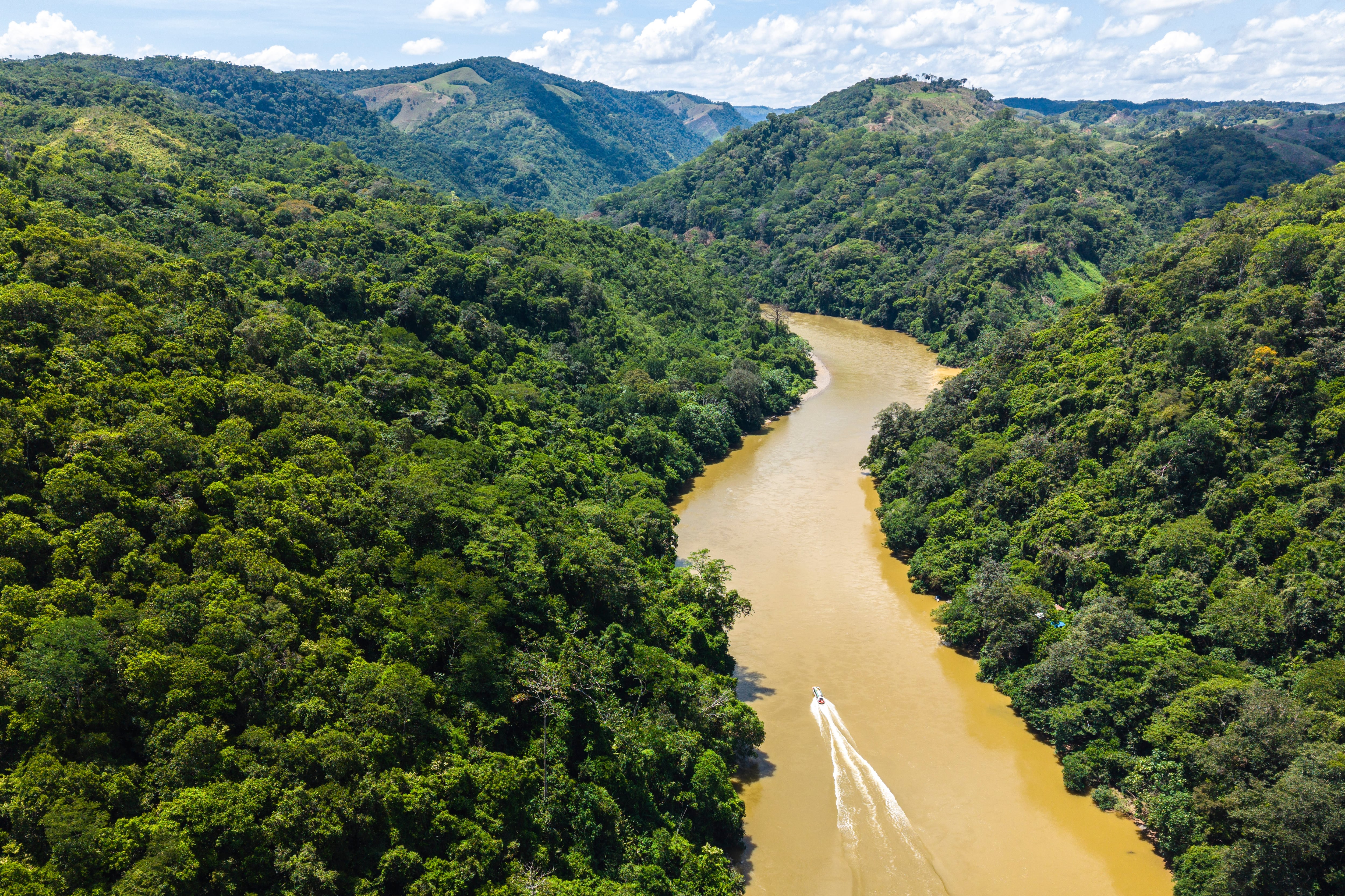 Vista aérea del rio Samana, el 22 de septiembre.