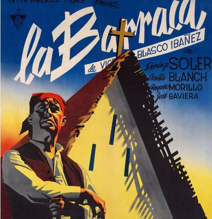 Cartel original de la pel&iacute;cula &#039;La barraca&#039;, de Roberto Gavald&oacute;n.