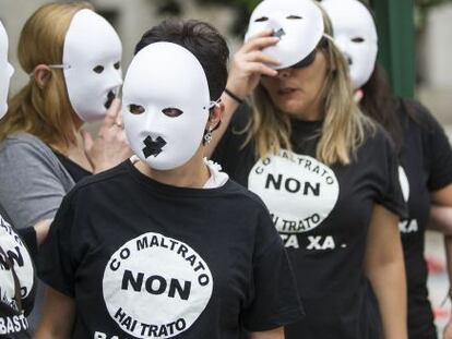 Marcha contra la violencia machista.