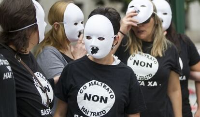 Marcha contra la violencia machista.