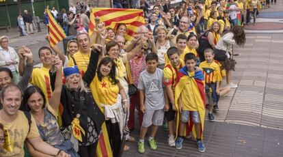 Una imagen de la Vía Catalana en la última Diada.