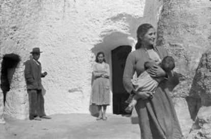 Imagen de un pueblo dentro de la serie &#039;Andaluc&iacute;a, a&ntilde;os 1950&#039;. 
 
