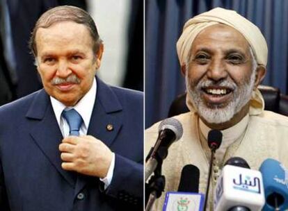 A la izquierda, el presidente de Argelia, Abdelaziz Buteflika. A la derecha, el primer ministro, Abdelaziz Beljadem.