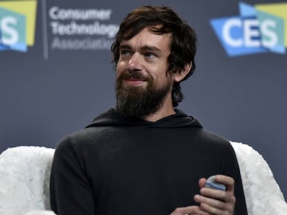 El CEO de Twitter, Jack Dorsey, en Las Vegas. 