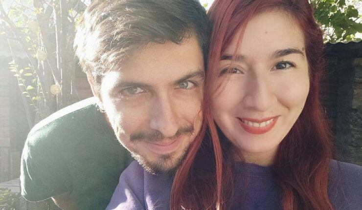 Daniel Andrade con Catalina Pérez en una imagen de redes sociales.