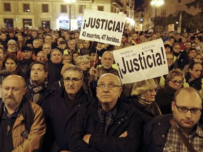 Concentraci&oacute;n n&uacute;mero 100 de las v&iacute;ctimas del metro de Valencia.