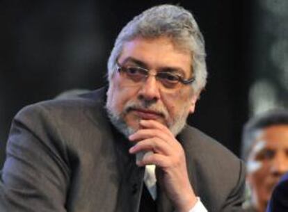 En la imagen un registro del recientemente destituido presidente de Paraguay, Fernando Lugo, quien fue separado del cargo el pasado 22 de junio en un juicio político del Parlamento, por presunto mal desempeño en sus funciones. EFE/Archivo