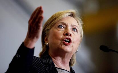 A candidata democrata Hillary Clinton.