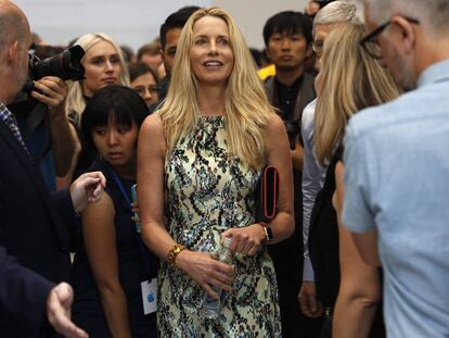 Laurene Powell, la viuda de Steve Jobs durante una reunión de Apple en Cupertino en septiembre de 2017. 