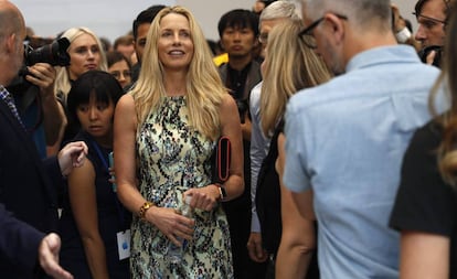 Laurene Powell, la viuda de Steve Jobs durante una reunión de Apple en Cupertino en septiembre de 2017. 