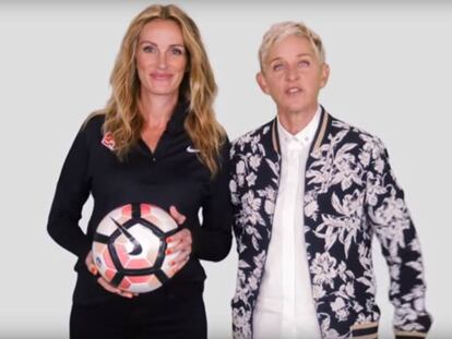 Julia Roberts y Ellen DeGeneres, en la capa&ntilde;a #PasaElBal&oacute;n