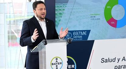 Bernardo Kanahuati, CEO de Bayer en España y Portugal, este miércoles en Barcelona.