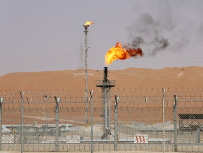 El pozo petrolero de Shaybah, propiedad de Saudi Aramco, en una imagen de mediados de 2018.