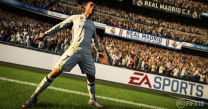 Una imagen de la próxima edición del popular videojuego de fútbol FIFA, en el que aparece Cristiano Ronaldo como imagen