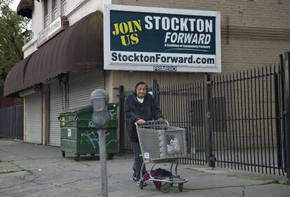 Indigente en Stockton (California)