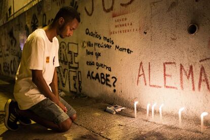 Ato contra o assassinato de Marielle Franco. Rio de Janeiro, 2018.