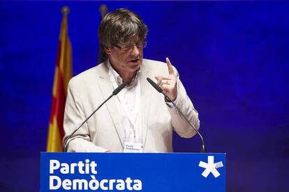 Carles Puigdemont, este sábado.