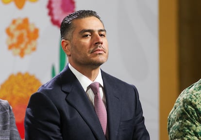 Omar García Harfuch en Ciudad de México, el 11 de noviembre.