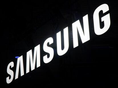 Logo Samsung blanco