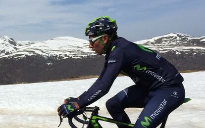 Nairo Quintana, el miércoles al mediodía, se acerca a la cima del Plateau de Beille.