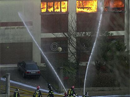 Incendio en la fábrica de Colas Otaduy