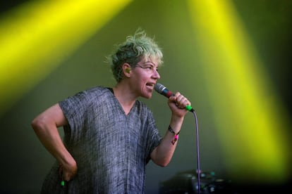 La vocalista de la banda Tune Yards, el 19 de julio.