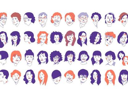 Los lápices con los que ellas dibujan la historia