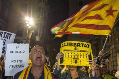 Manifestación en Lleida convocada por la ANC.