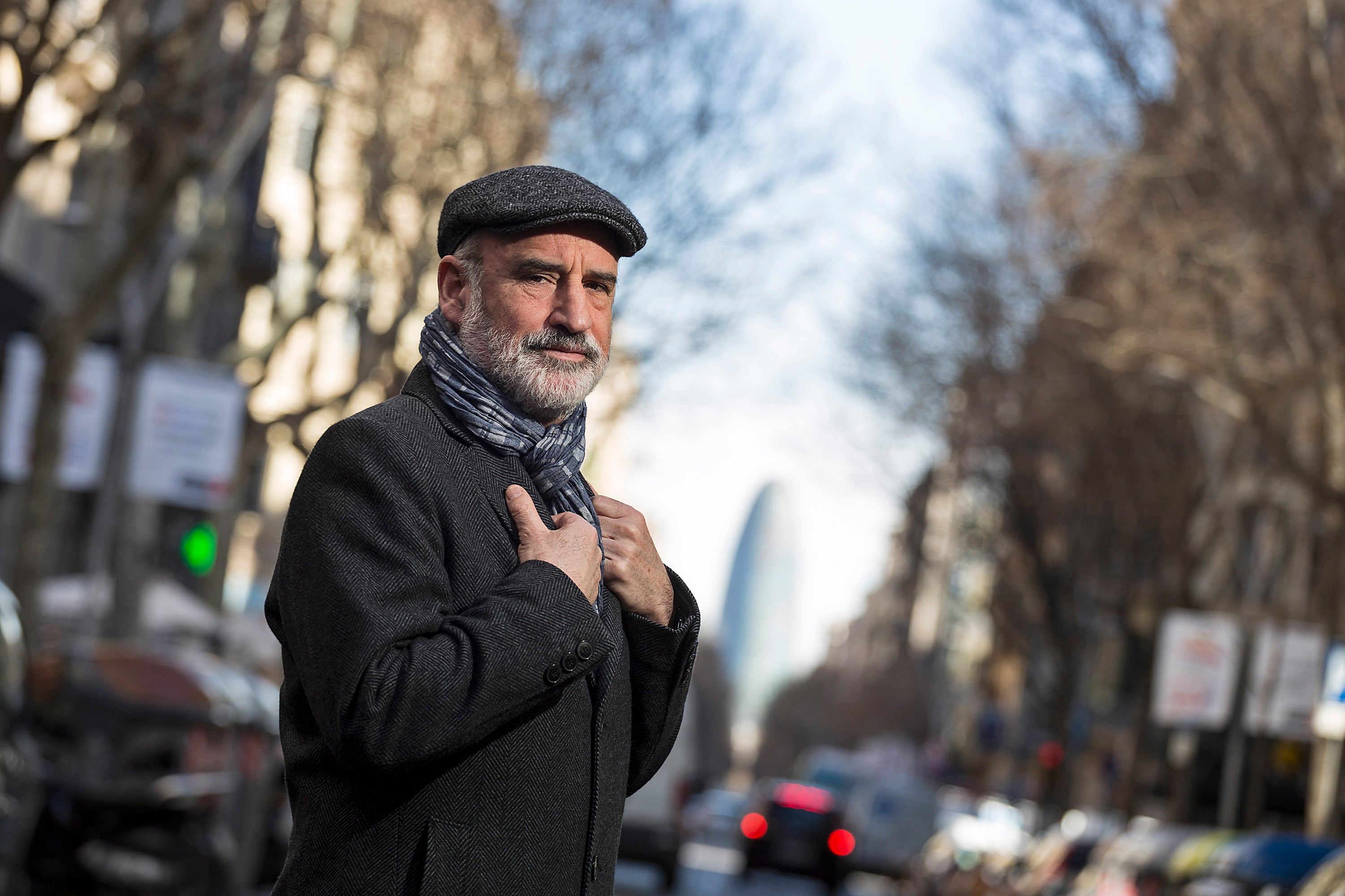 El escritor vasco Fernando Aramburu, retratado en Barcelona en 2024.